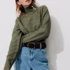 Promod Pull col montant Femme - Kaki Online