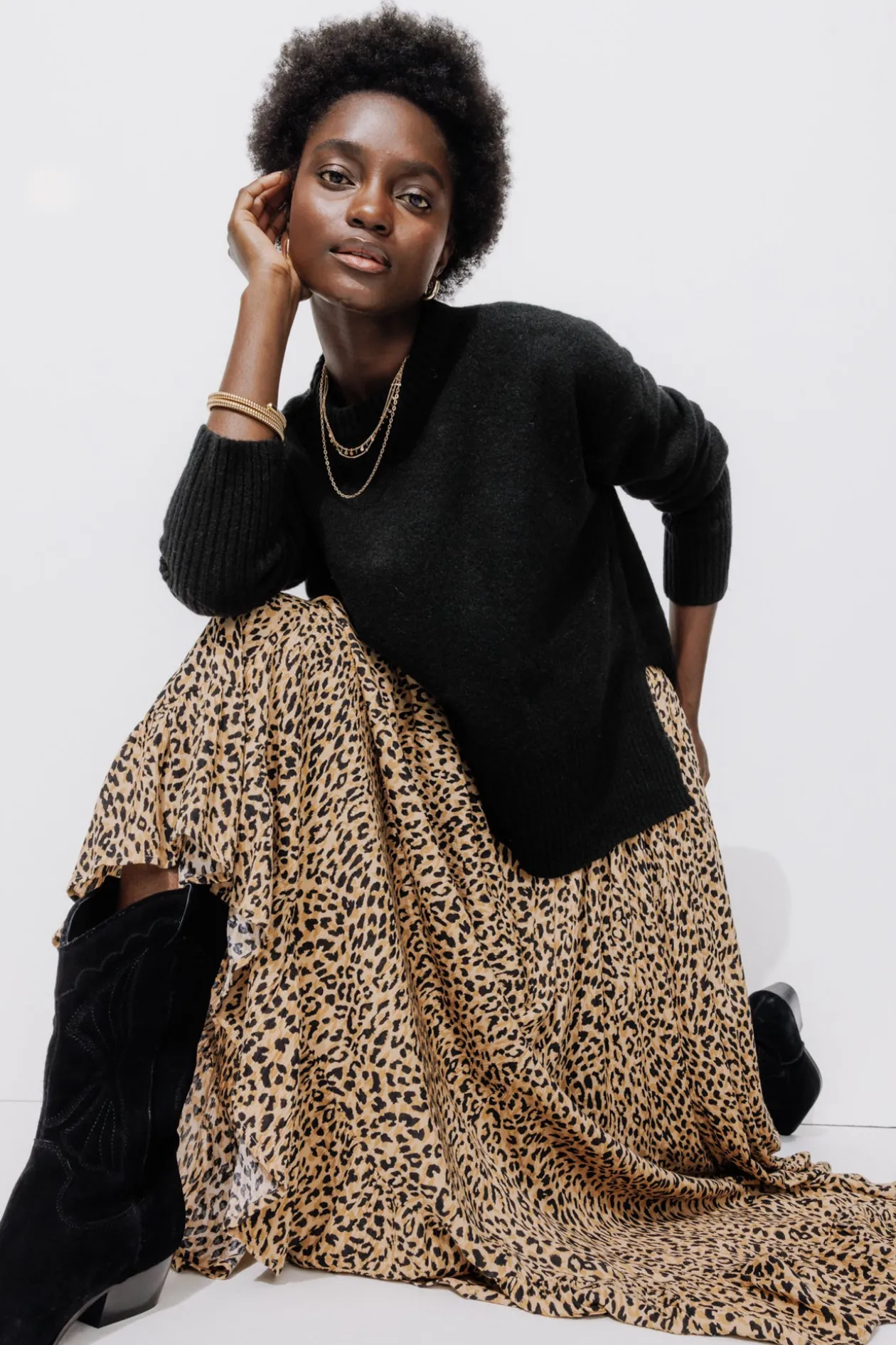 Promod Pull col rond Femme - Noir Shop