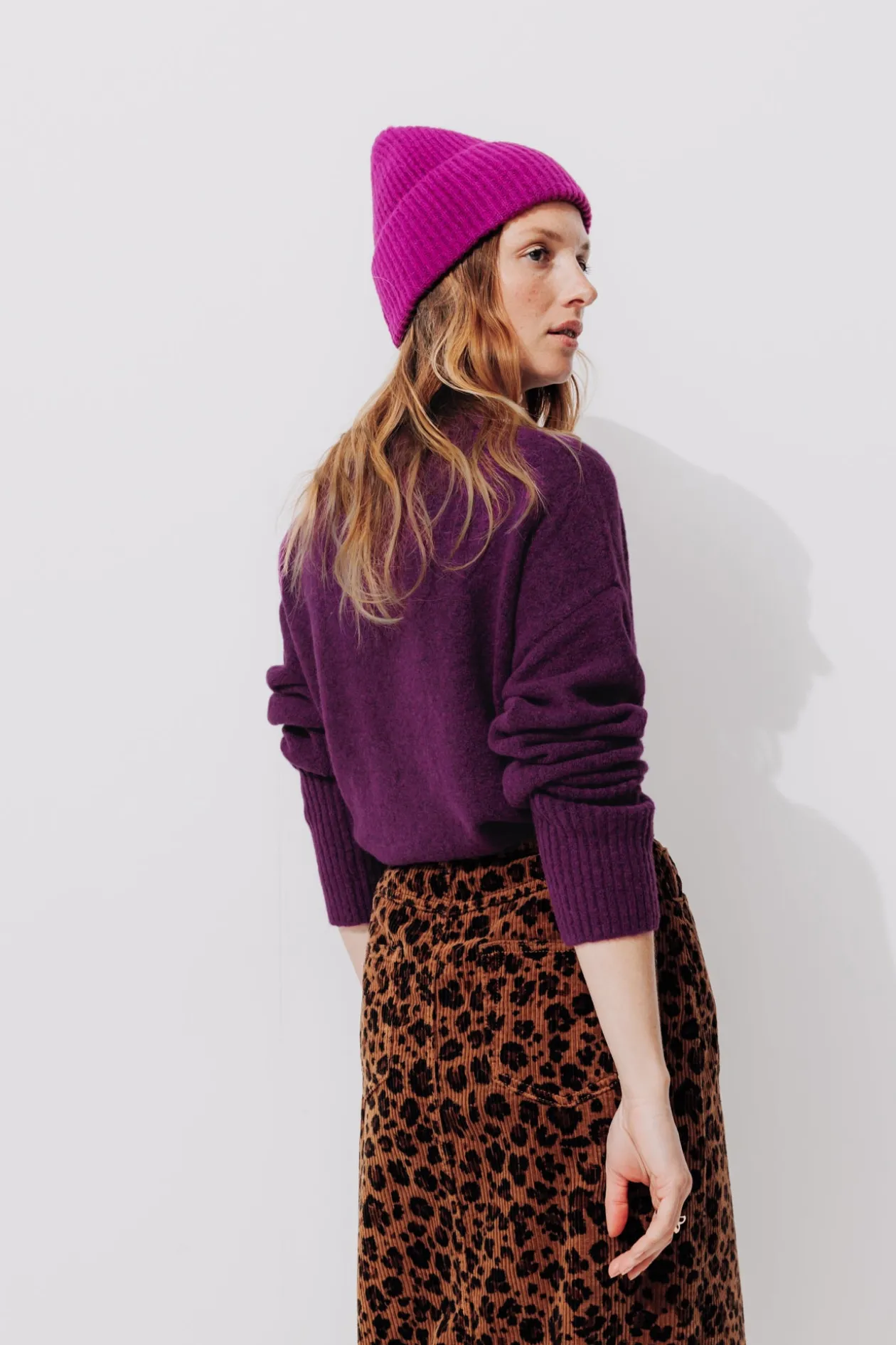 Promod Pull col rond Femme - Violet Sale