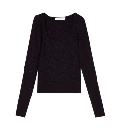Promod Pull côtelé irisé Femme - Bordeaux Sale