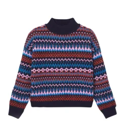 Promod Pull de Noël Femme - Imprimé marine Imprimémarine Shop