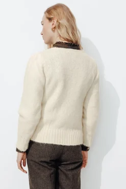 Promod Pull en alpaga mélangé Femme - Ecru Outlet