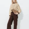 Promod Pull en maille ajourée Femme - Beige Cheap