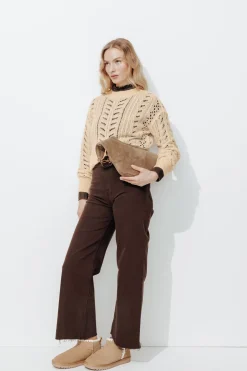 Promod Pull en maille ajourée Femme - Beige Cheap