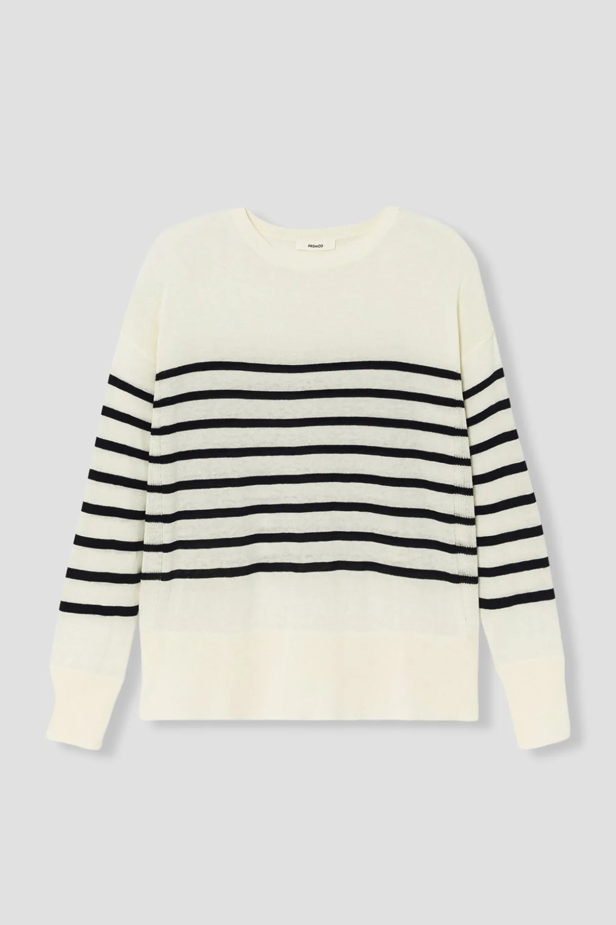 Promod Pull fin marinière Femme - Rayé marine Rayémarine Shop