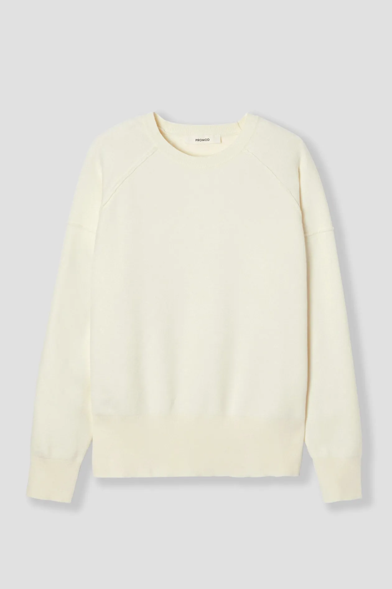 Promod Pull maille compacte uni Femme - Ecru Online