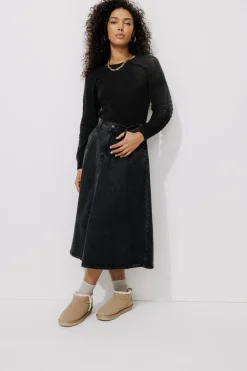 Promod Pull maille dentelle Femme - Noir Sale