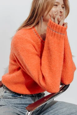 Promod Pull moelleux col rond Femme - Corail clair Corailclair Best
