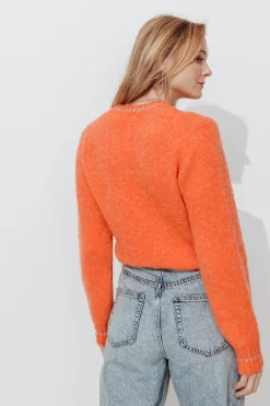 Promod Pull moelleux col rond Femme - Corail clair Corailclair Best