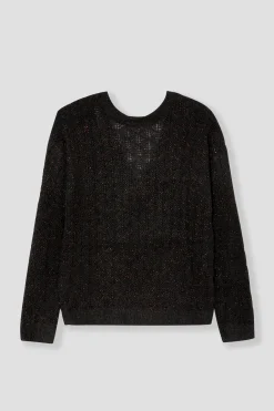 Promod Pull pailleté recto-verso - Noir Shop