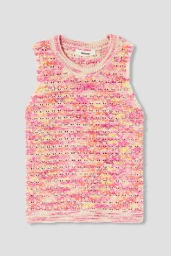 Promod Pull sans manches Femme - Imprimé multicolore Imprimémulticolore Outlet