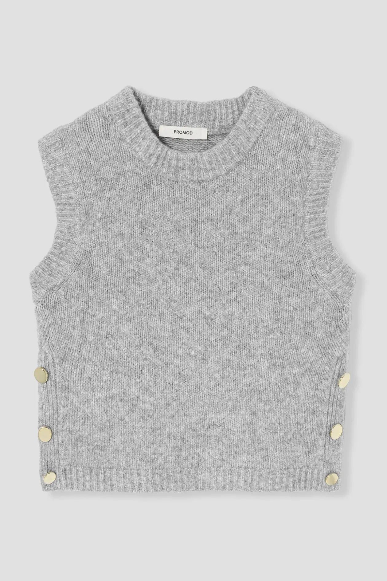 Promod Pull sans manches Femme - Gris clair Grisclair Fashion