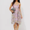 Promod Robe à fleurs Femme - Imprimé multicolore Imprimémulticolore Sale