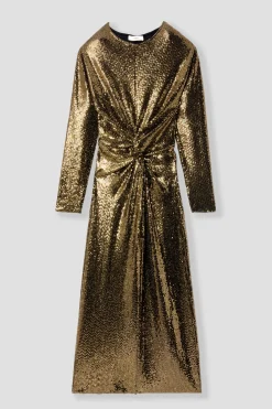 Promod Robe à paillettes Femme - Bronze Hot