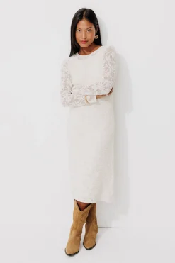 Promod Robe au crochet Femme - Ecru Online
