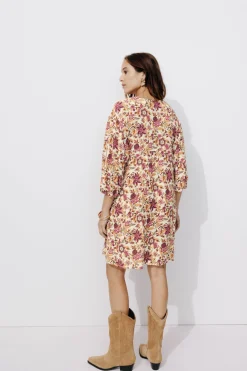 Promod Robe baby doll Femme - Imprimé écru Impriméécru New