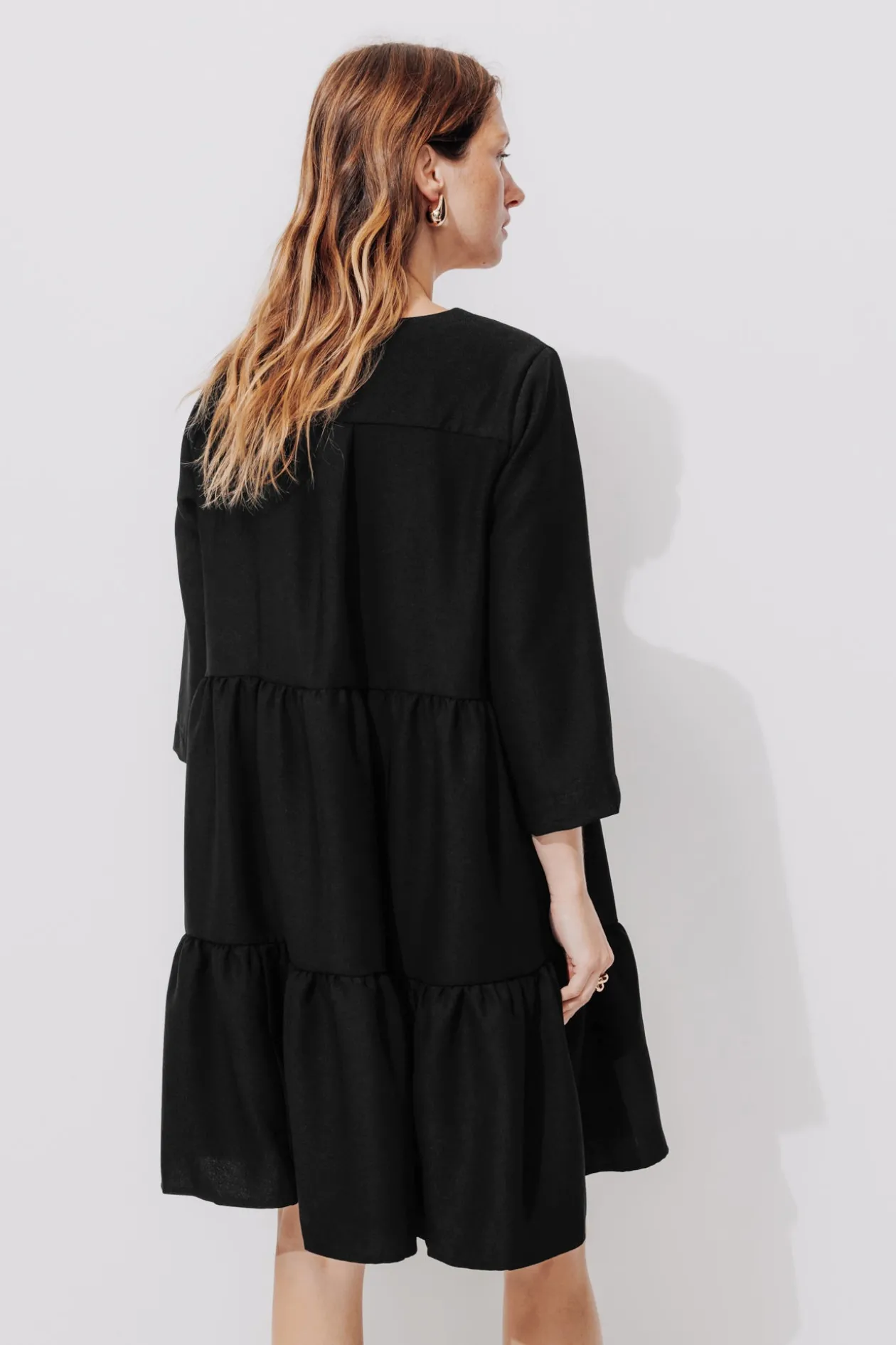 Promod Robe baby doll nouettes - Noir Clearance