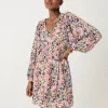 Promod Robe courte à fleurs Femme - Imprimé écru Impriméécru Hot