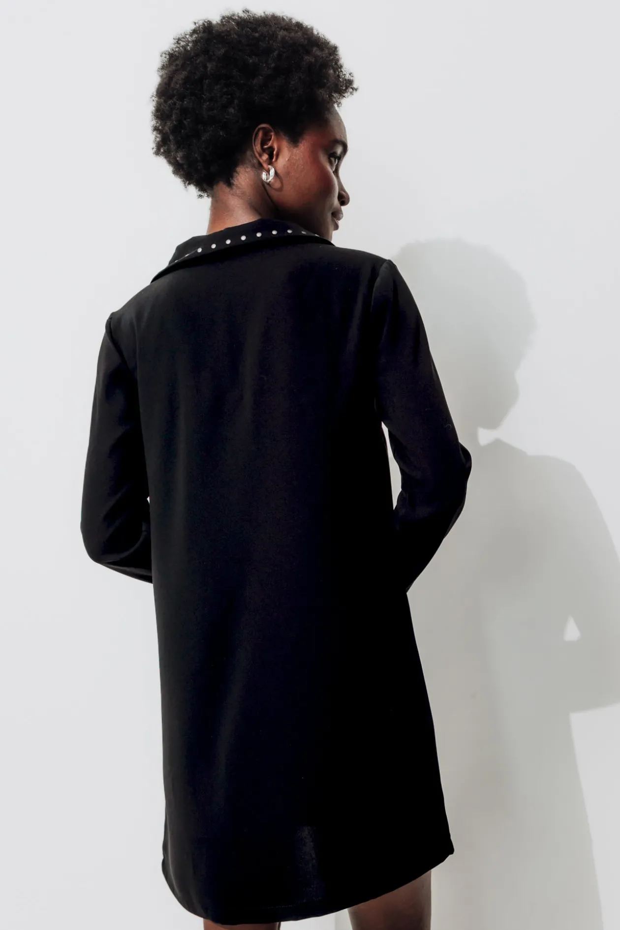 Promod Robe courte cloutée Femme - Noir New