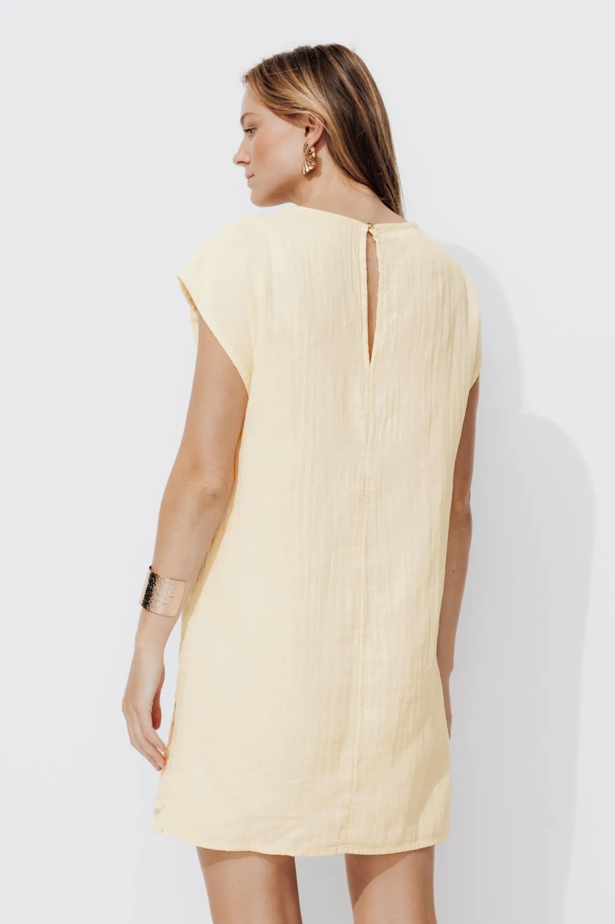 Promod Robe courte en guipures - Beige Flash Sale