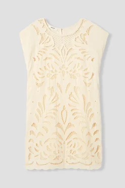 Promod Robe courte en guipures - Beige Flash Sale