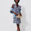 Promod Robe courte Femme - Imprimé marine Imprimémarine Clearance