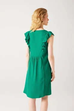 Promod Robe courte Femme - Vert Clearance