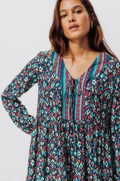 Promod Robe courte imprimée Femme - Imprimé multicolore Imprimémulticolore Cheap