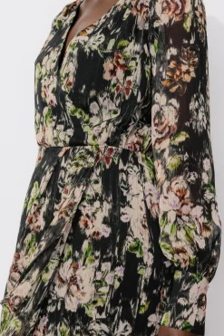 Promod Robe courte imprimée Femme - Imprimé noir Impriménoir Outlet