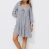 Promod Robe courte rayée Femme - Rayé marine Rayémarine Shop