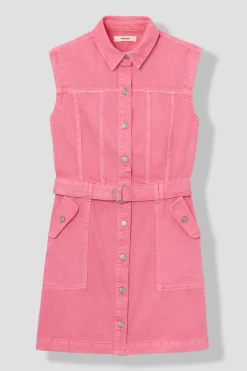 Promod Robe courte sans manches - Rose Fashion