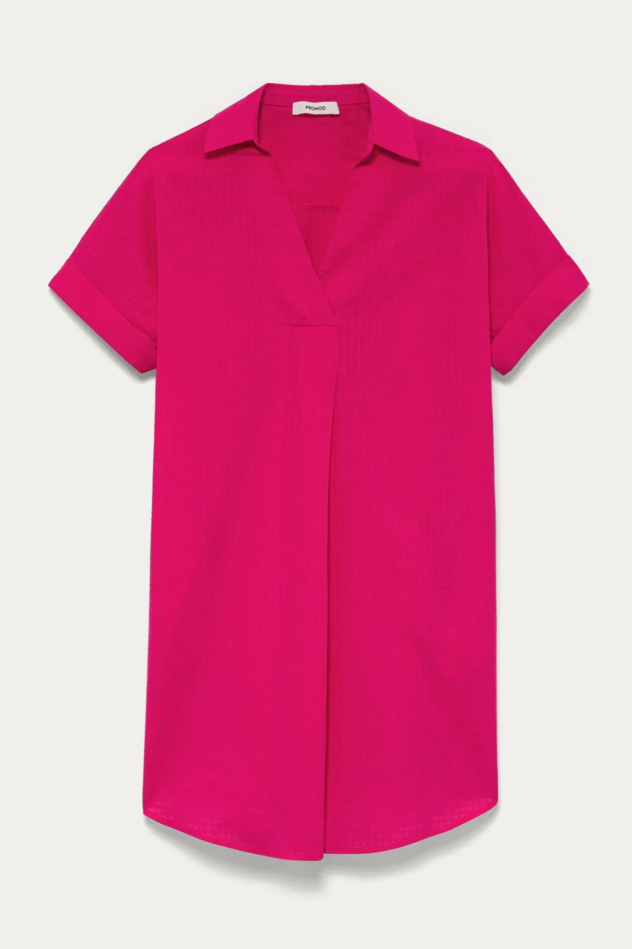 Promod Robe courte unie Femme - Framboise Discount
