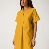Promod Robe courte unie Femme - Ocre Hot