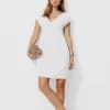 Promod Robe en gaze de coton Femme - Ecru Fashion