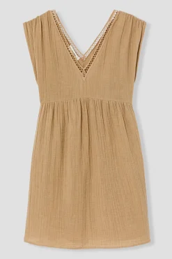 Promod Robe en gaze de coton Femme - Sable Best