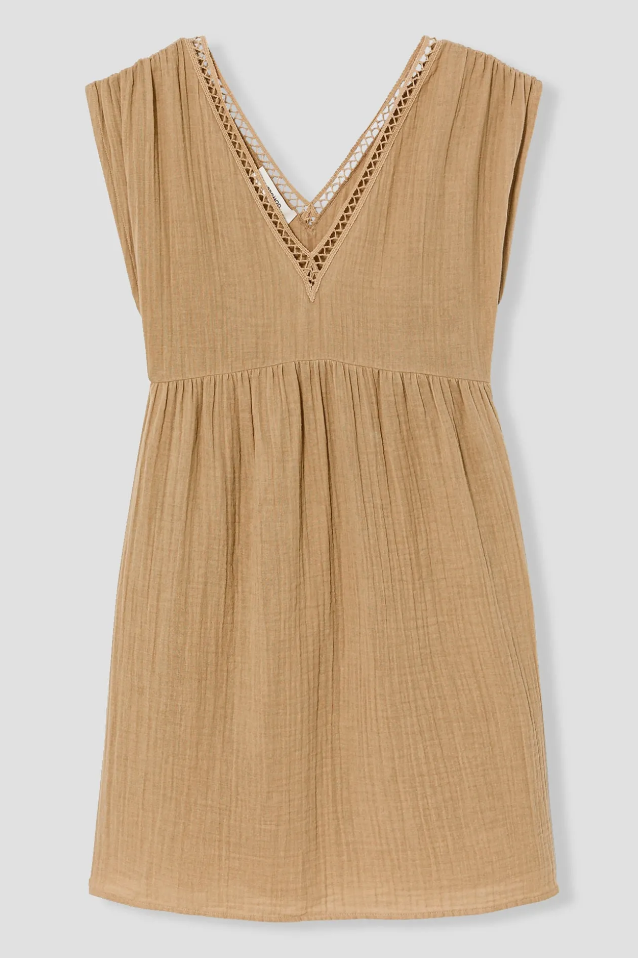 Promod Robe en gaze de coton Femme - Sable Best