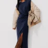 Promod Robe en jersey manches courtes - Marine Best
