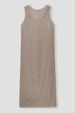 Promod Robe en maille irisée Femme - Taupe Flash Sale
