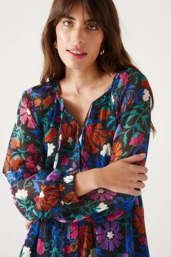 Promod Robe imprimée éco-conçue - Imprimé marine Imprimémarine Discount