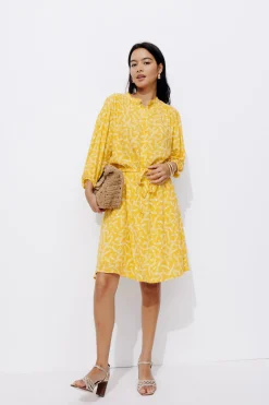 Promod Robe imprimée Femme - Imprimé ocre Impriméocre Online