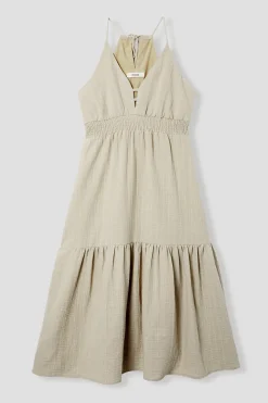 Promod Robe longue à bretelles - Sable Shop