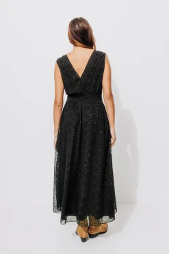 Promod Robe longue à bretelles Femme - Noir Best Sale