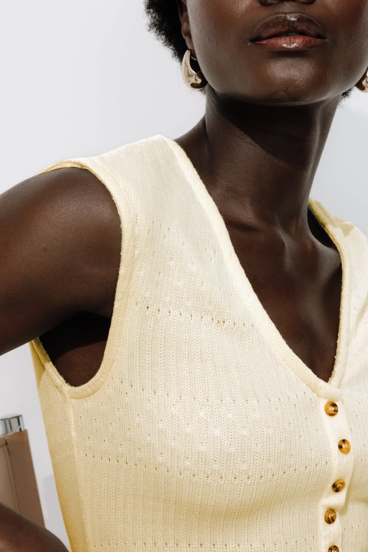 Promod Robe longue effet pointelle - Beige Sale