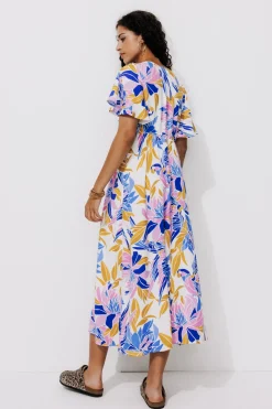 Promod Robe longue imprimée Femme - Imprimé écru Impriméécru Store