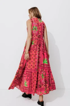 Promod Robe longue imprimée Femme - Imprimé rose Imprimérose Best