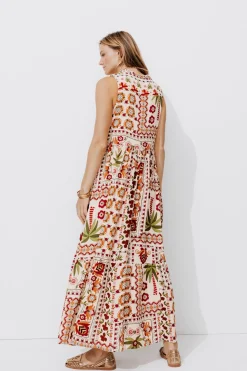 Promod Robe longue imprimée Femme - Imprimé écru Impriméécru New