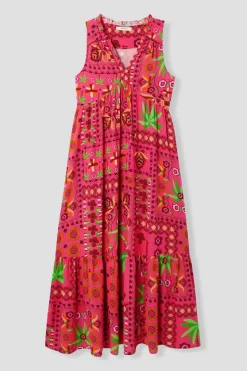 Promod Robe longue imprimée Femme - Imprimé rose Imprimérose Best