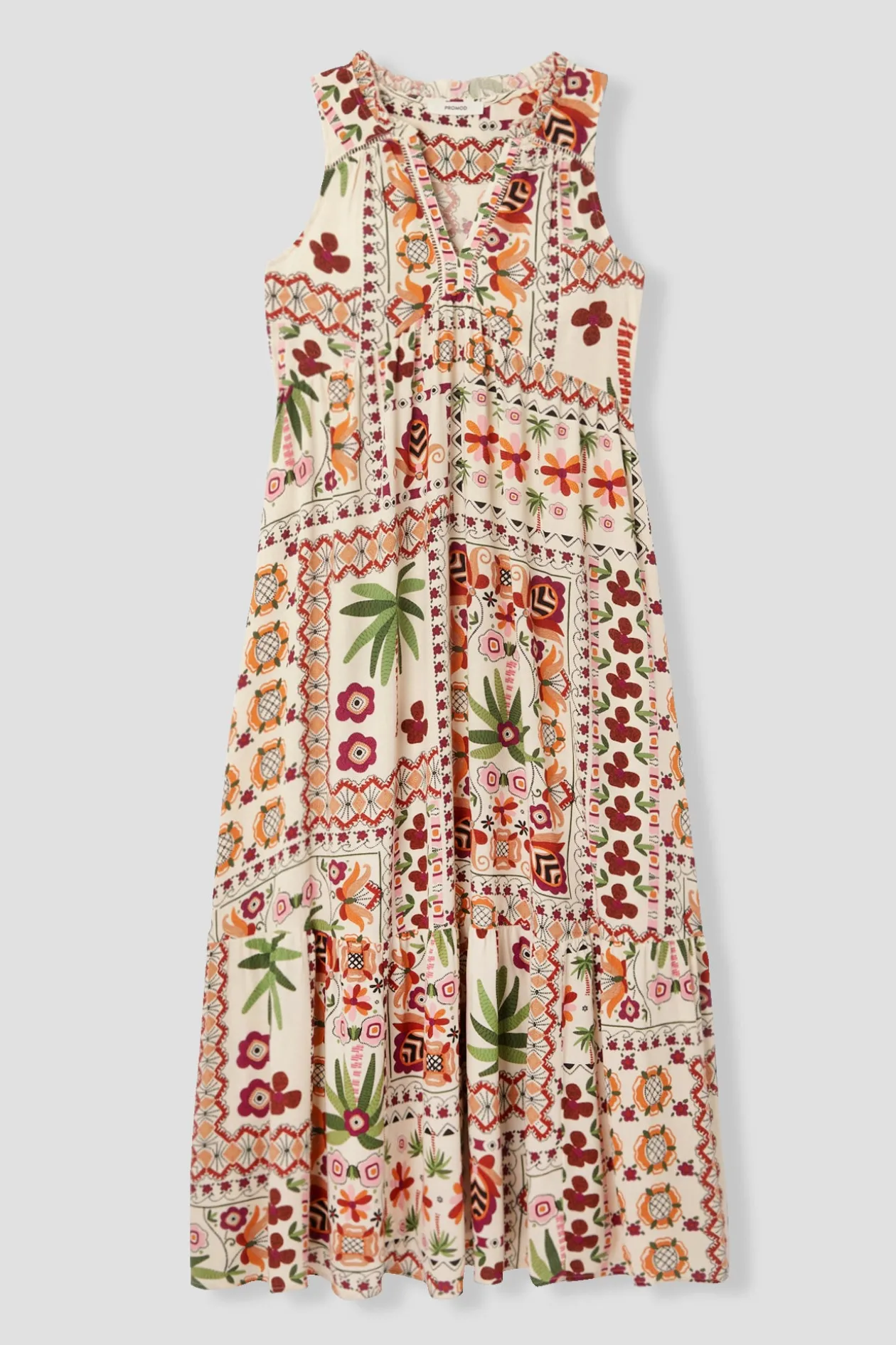 Promod Robe longue imprimée Femme - Imprimé écru Impriméécru New