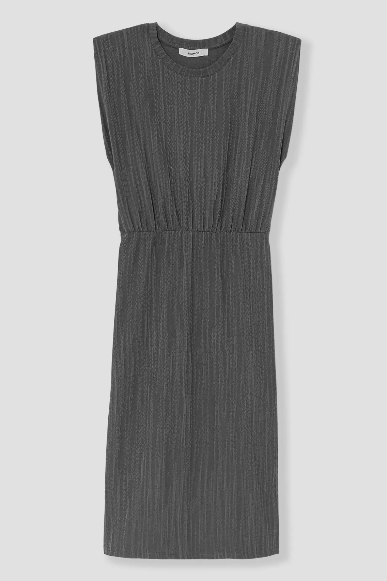 Promod Robe longue sans manches - Gris foncé Grisfoncé New