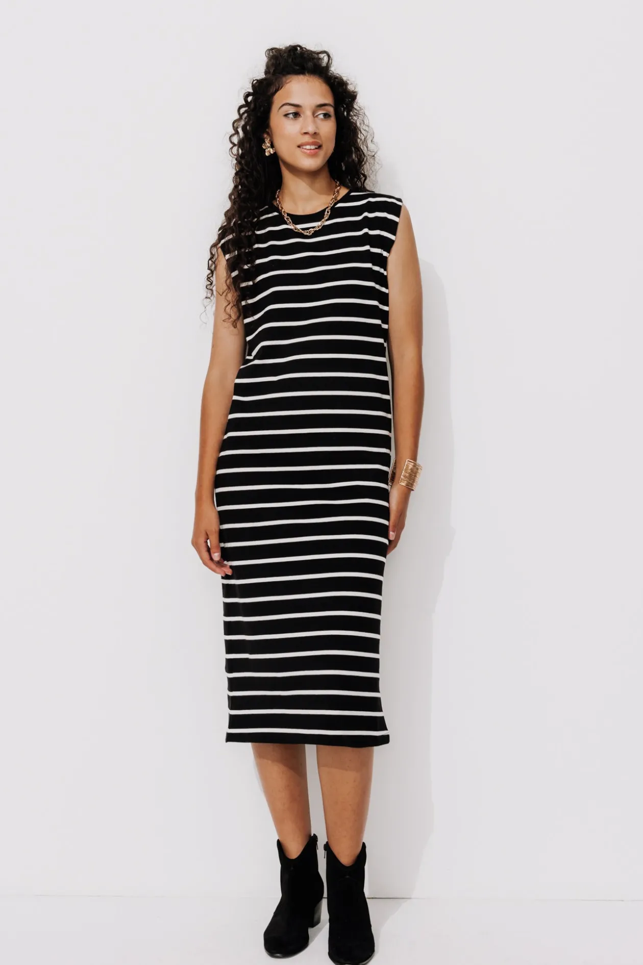 Promod Robe marinière Femme - Rayé Noir RayéNoir New